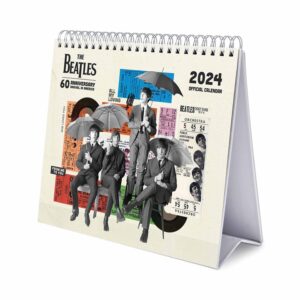 The Beatles Easel Desk Calendar 2024