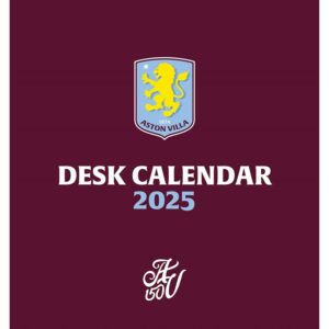 Aston Villa FC Offical Easel Desk Calendar 2025
