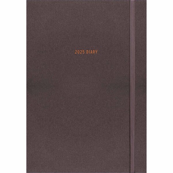 Charcoal Soft Touch A5 Diary 2025