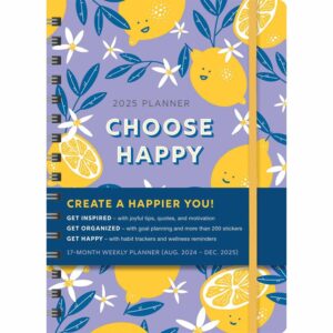Choose Happy A5 Deluxe Diary 2024 - 2025