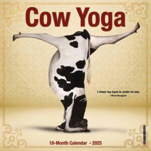 Cow Yoga Mini Calendar 2025