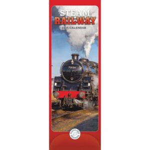 Steam Railway Slim Calendar 2025