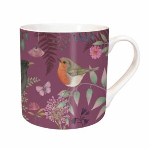 Vintage Garden Robin Mug