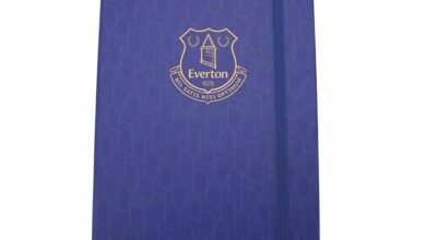 Everton FC Gold Crest A5 Notebook