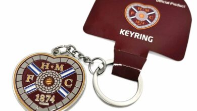 Hearts FC Crest Keyring