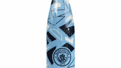 Manchester City FC Pattern Water Bottle