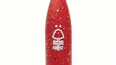 Nottingham Forest FC Paint Splatter Water Bottle