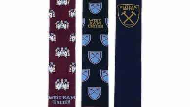 West Ham United FC 3 Pack Dress Socks - Size 6 - 11
