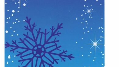 Snowflakes Easel Calendar Gift Wrap Envelope