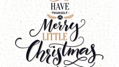 Merry Little Christmas Mini Calendar Gift Wrap Envelope