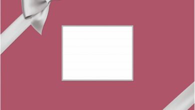 Cranberry with Bow Mini Calendar Gift Wrap Envelope