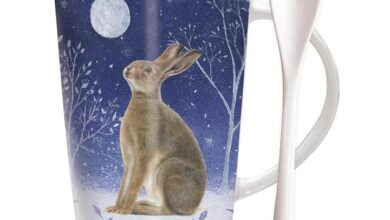 Hare & Moon Latte Mug with Spoon