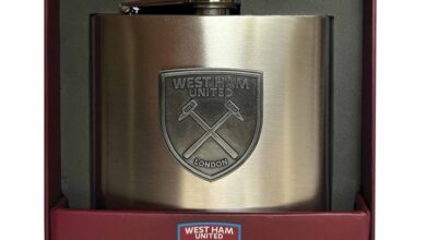 West Ham United FC Stainless Steel Hip Flask