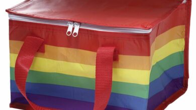Rainbow Print Lunch Bag