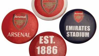 Arsenal FC Button Badge Set
