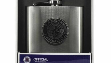 Rangers FC Stainless Steel Hip Flask