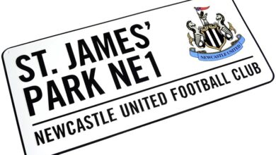 Newcastle United FC Street Sign