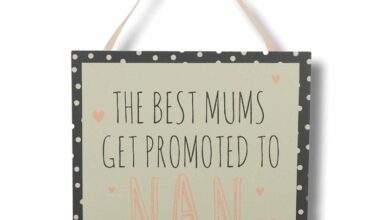 The Best Mums Get Promoted to Nan - Hanging Plaque