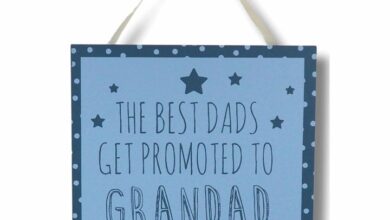 Best Dads Get Promoted to Grandad - Hanging Plaque