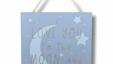 Love You to the Moon and Back - Hanging Plaque