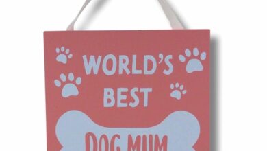 World's Best Dog Mum Hanging Plaque