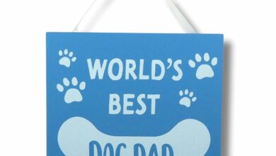 World's Best Dog Dad - Hanging Plaque