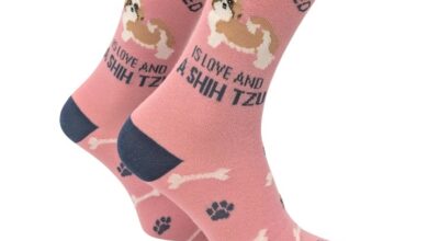 All I Need is Love and a Shih Tzu Socks - Size 4 - 8