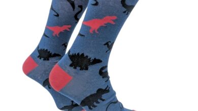 Dinosaur Socks - Size 7 - 11