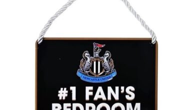 Newcastle United FC #1 Fan's Bedroom Plaque