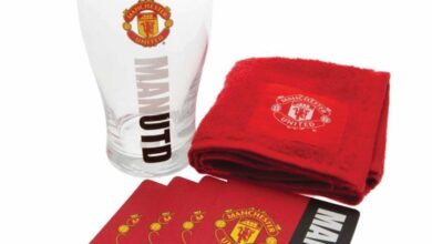 Manchester United FC Word Mark Mini Bar Set