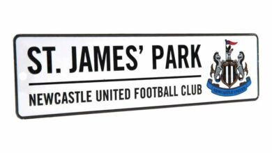 Newcastle United FC Window Street Sign