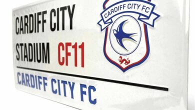 Cardiff City FC Street Sign