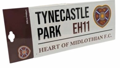 Hearts FC Street Sign