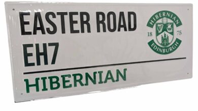 Hibernian FC Street Sign