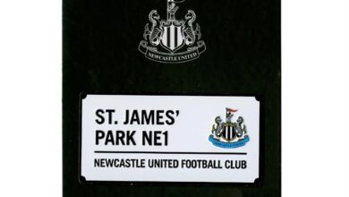Newcastle United FC Street Sign Magnet