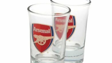 Arsenal FC 2 Pack Shot Glasses