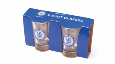 Chelsea FC 2 Pack Shot Glasses