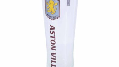 Aston Villa FC Slim Pint Glass