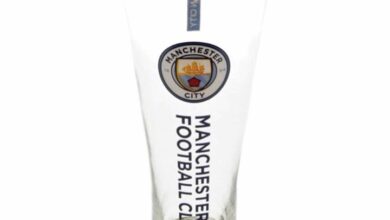 Manchester City FC Slim Pint Glass