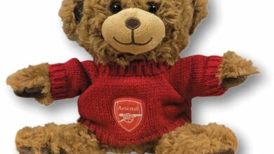 Arsenal FC Knitted Jumper Bear