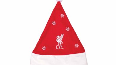 Liverpool FC Snowflake Santa Hat