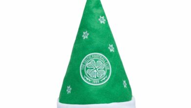 Celtic FC Snowflake Santa Hat