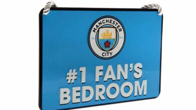 Manchester City FC No.1 Fans Bedroom Plaque