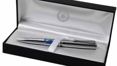 Chelsea FC Chrome Pen in Gift Box