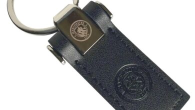 Manchester City FC Leather Keyring