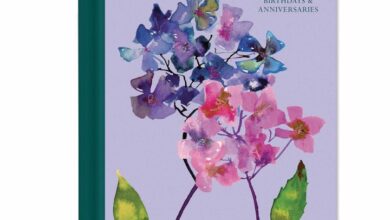 Watercolour Hydrangeas Birthday & Anniversary Book