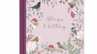 Pink Vintage Garden Address & Birthday Book