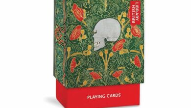 Skull & Flowers Playing Cards