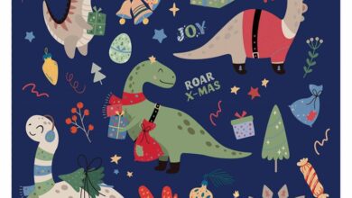 Dinosaurs Square Calendar Gift Wrap Envelope