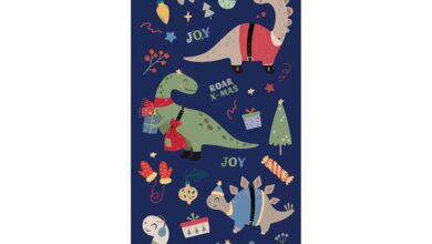Dinosaurs Slim Calendar Gift Wrap Envelope